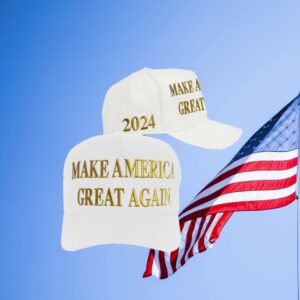 Trump Gold MAGA 2024 White Hat