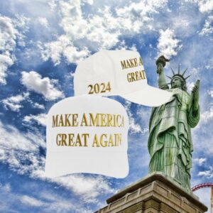 Trump Gold MAGA 2024 White Hat