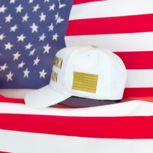 Trump Gold MAGA 2024 White Hat