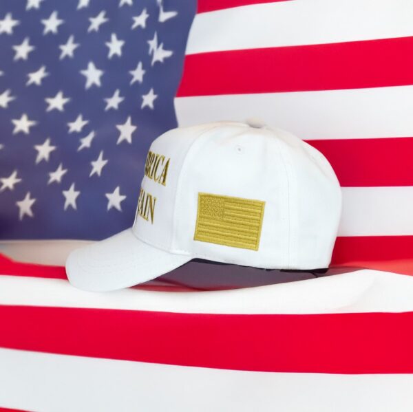 Trump Gold MAGA 2024 White Hat