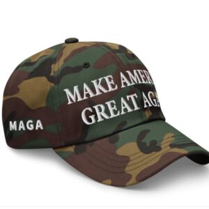 Trump MAGA Victory Green Camo Hat