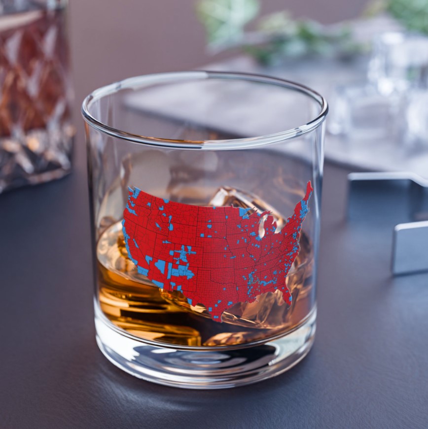 Trump Maga Victory Glass
