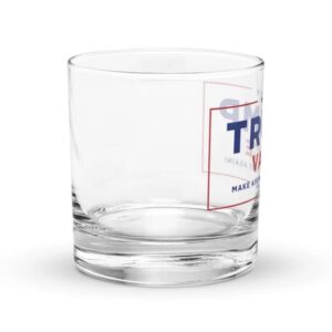 Trump MAGA Whiskey Glass