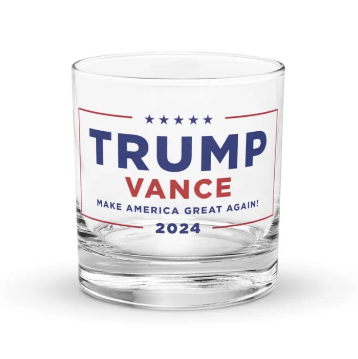 Trump MAGA Whiskey Glass