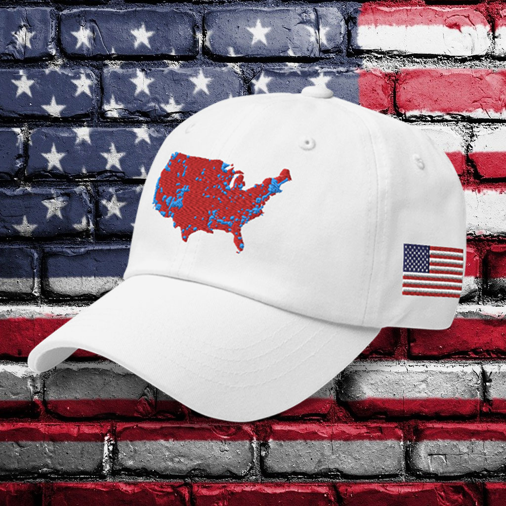 Trump Map Too Big To Rig Maga Hat