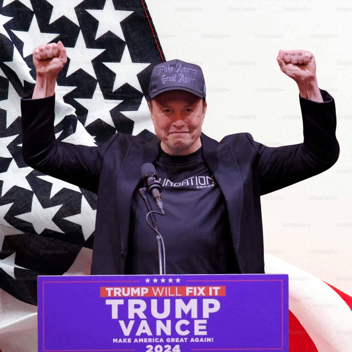 Trump President 47th - Dark Gothic MAGA Cap Hat