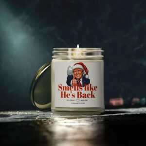 Trump Santa Hat White House Smells Like He's Back Candle