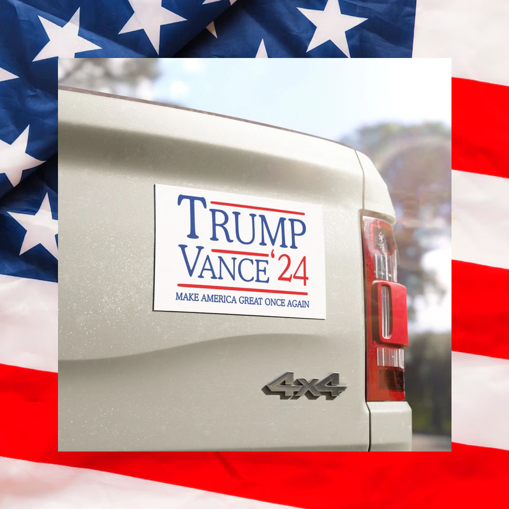 Trump Vance 2024 Make America Great Once Again Car Magnet