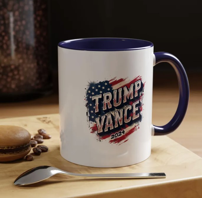 Trump Vance Mug - Ceramic Coffee Cup - Gift for Conservative Supporters