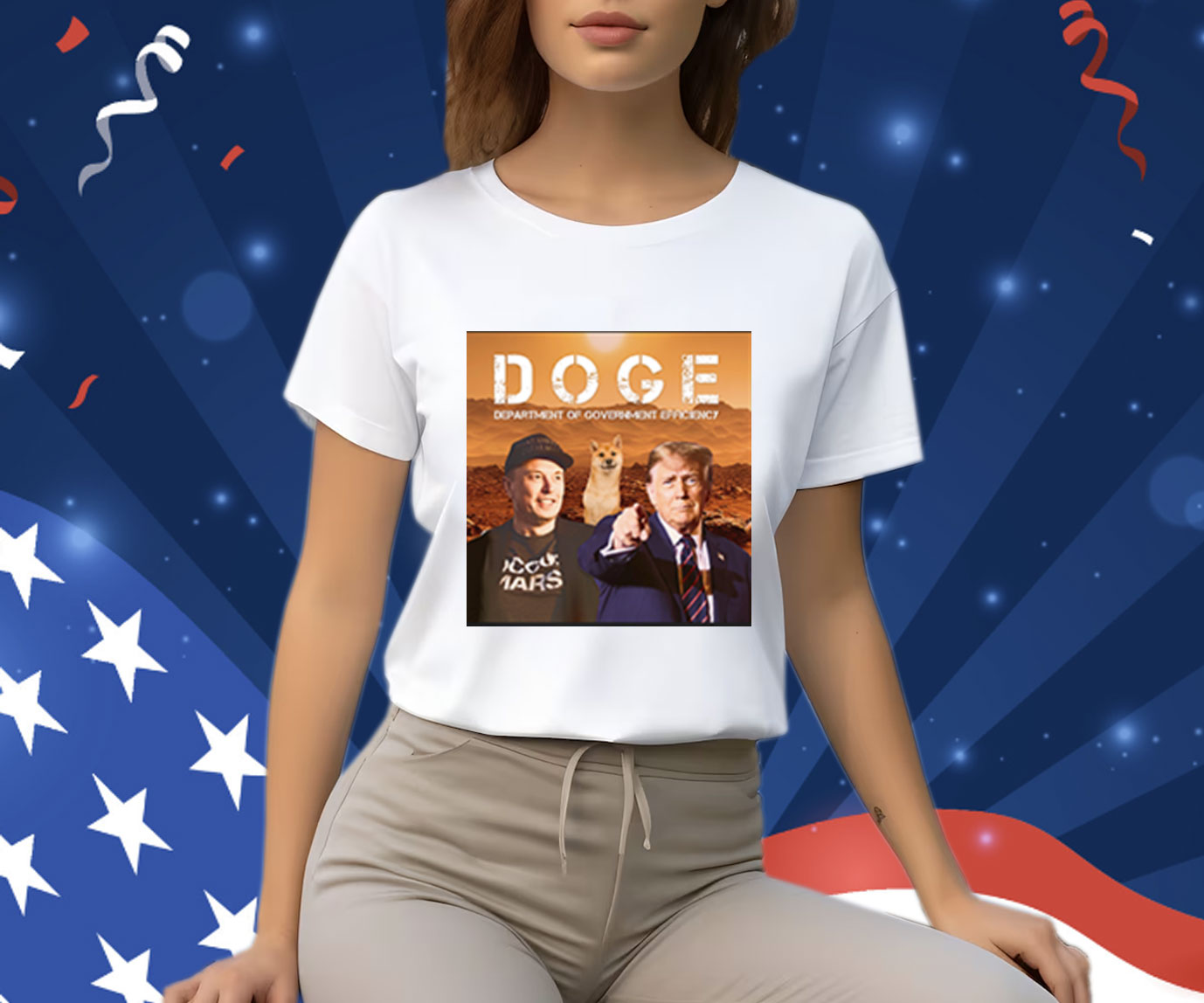 Trump Vance Trump Doge Tee Shirt