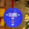 Trump Vance Victory 45 47 Ornament