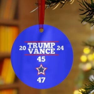 Trump Vance Victory 45 47 Ornament