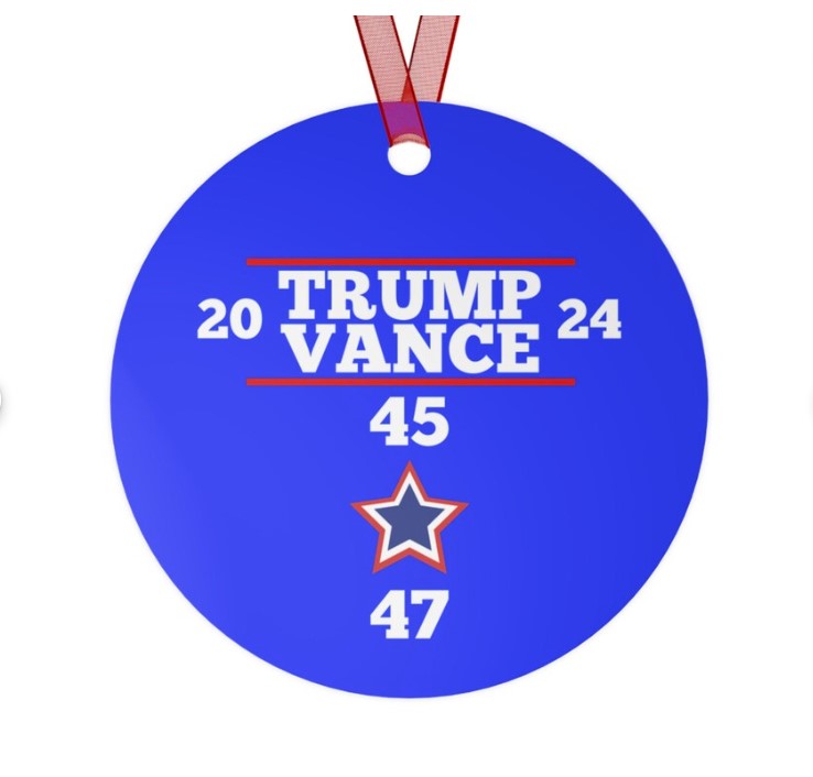 Trump Vance Victory 45 47 Ornament