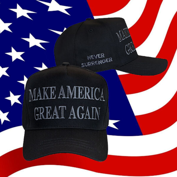 Trump Victory! Dark Maga Never Surrender Hat