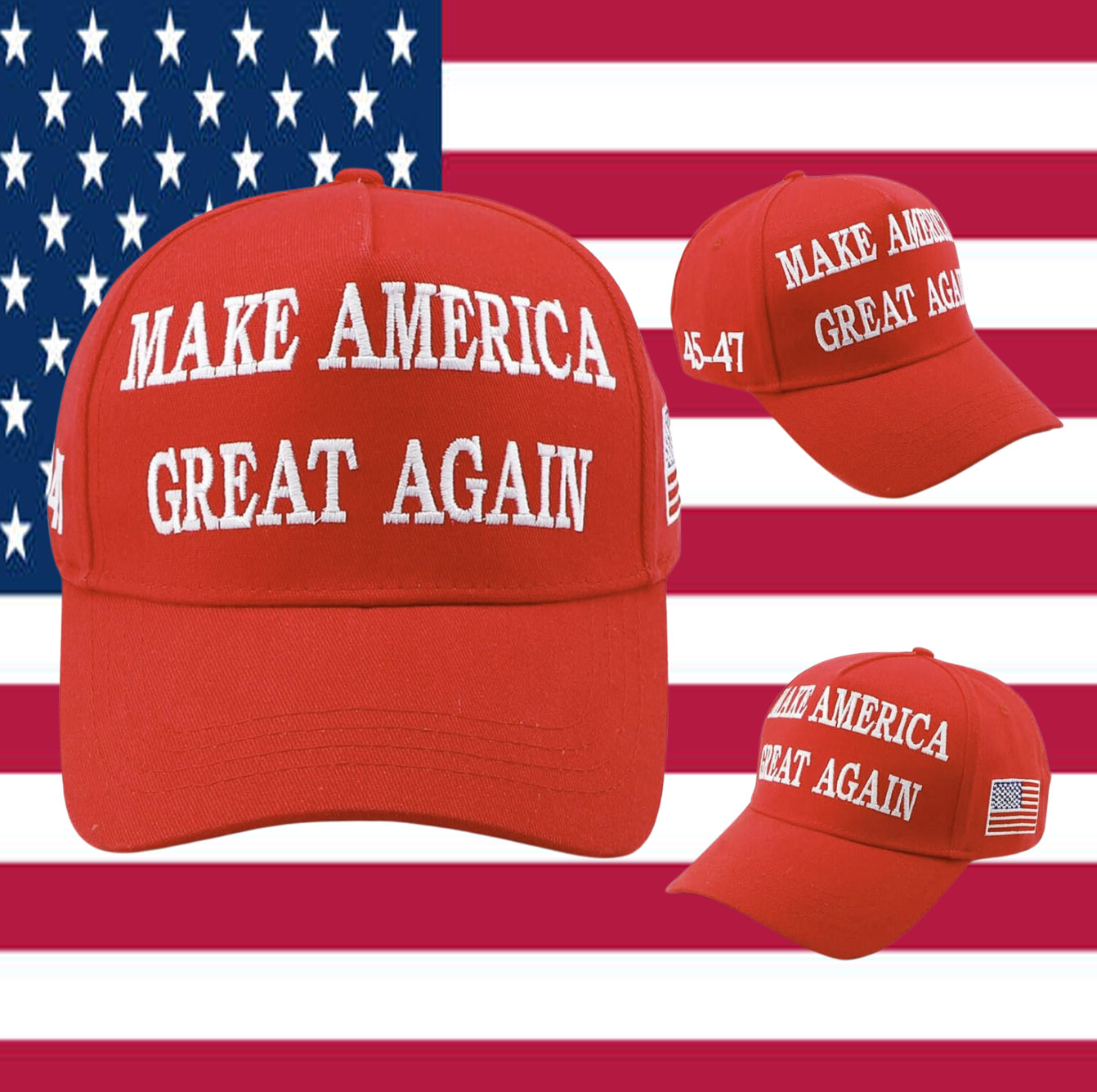 Trump Win – Dark MAGA Hat
