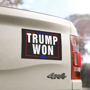 Trump Won 2024 Car Magnet