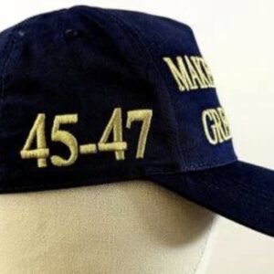 Trump Won 2024 - Trump Gold MAGA 45-47 Hat