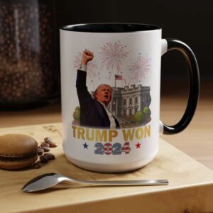 Trump Won Coffee Mug Celebrate Victory 2024