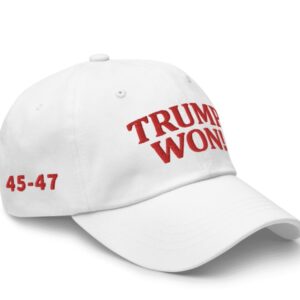 Trump Won! Hat Bold Statement Cap for MAGA Supporters