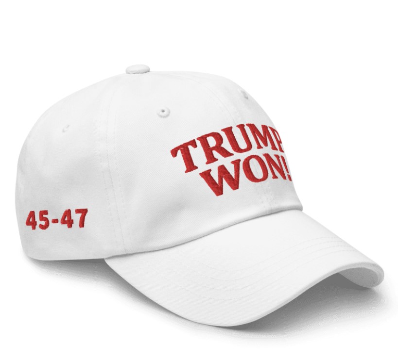 Trump Won! Hat Bold Statement Cap for MAGA Supporters
