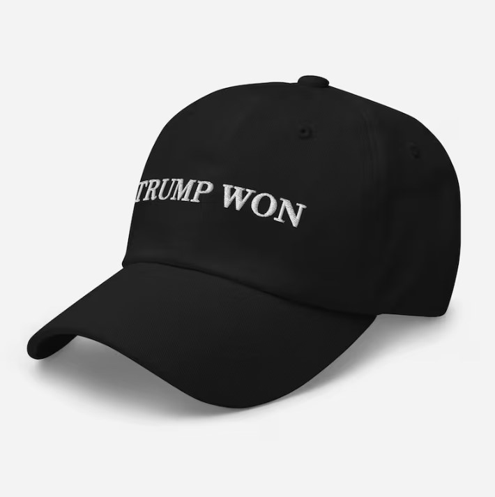 Trump Won Hat (Embroidered Dad Cap)