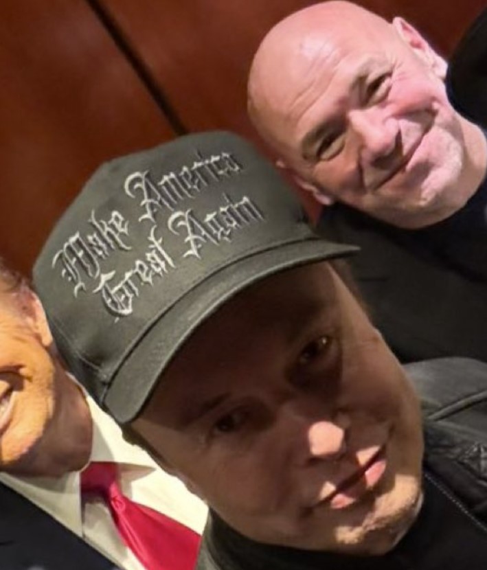 Elon Musk in his Dark Gothic MAGA Hat