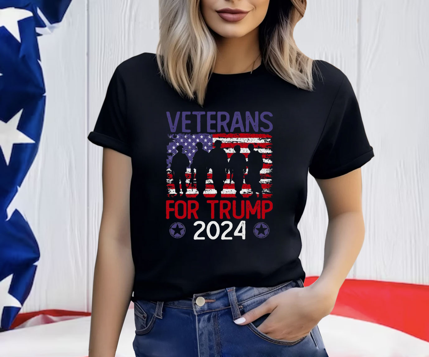 Veterans For Trump 2024 T-Shirt