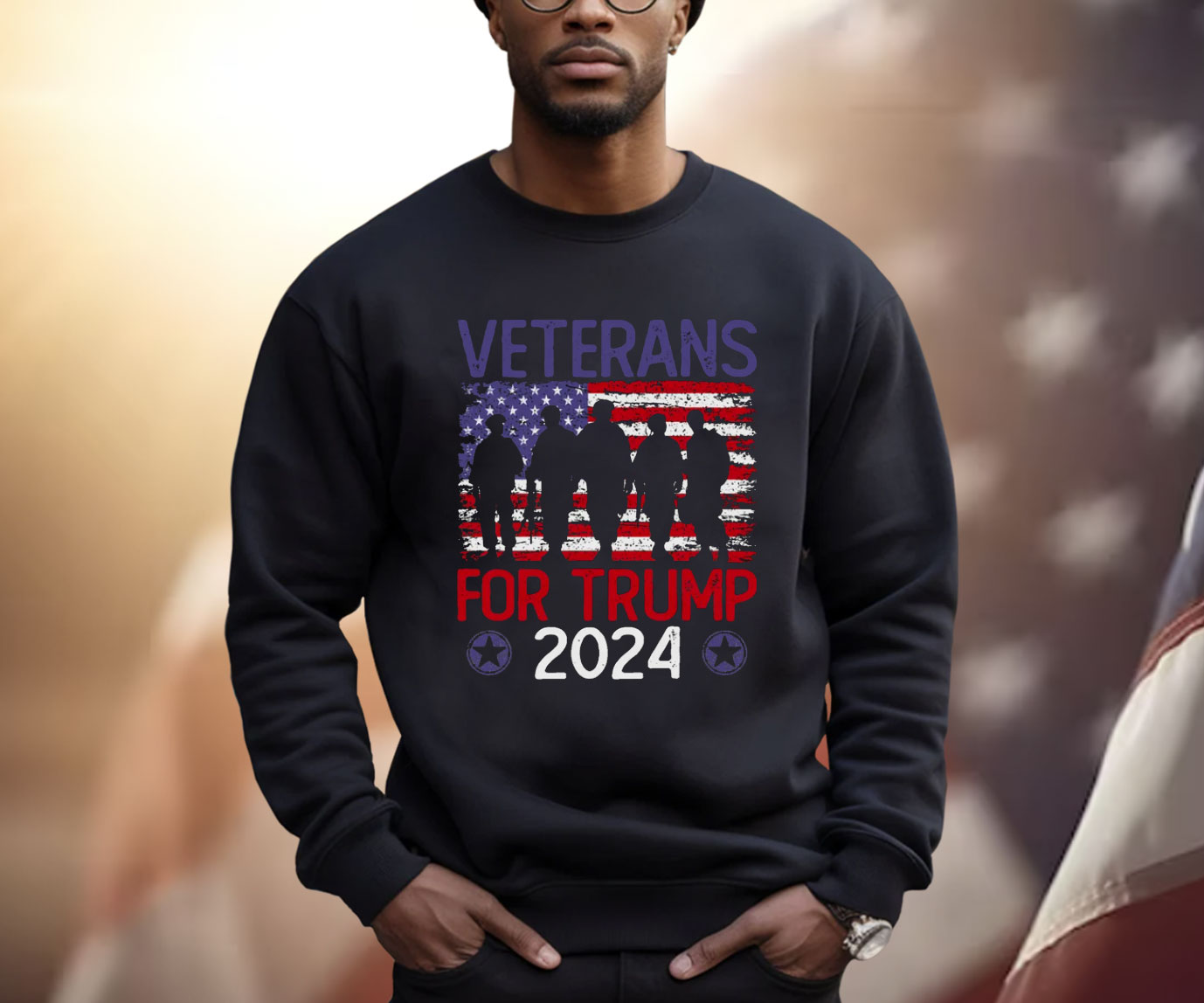Veterans For Trump 2024 T-Shirt