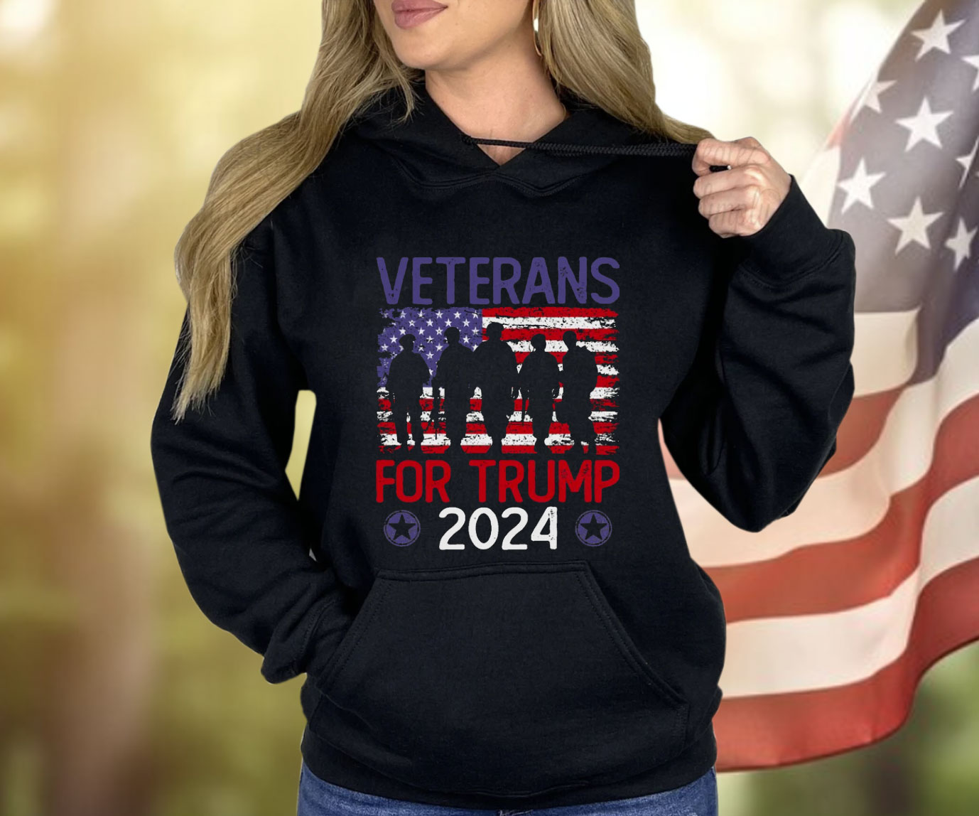Veterans For Trump 2024 T-Shirt