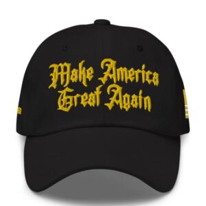 Victory! Trump Gold Gothic MAGA Hat