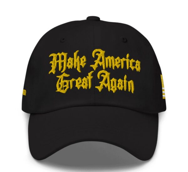 Victory! Trump Gold Gothic MAGA Hat