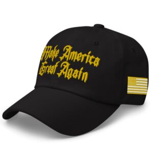 Victory! Trump Gold Gothic MAGA Hat