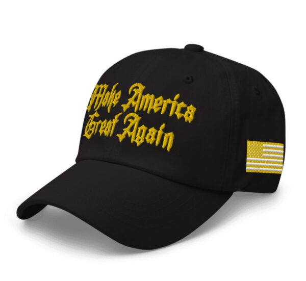 Victory! Trump Gold Gothic MAGA Hat