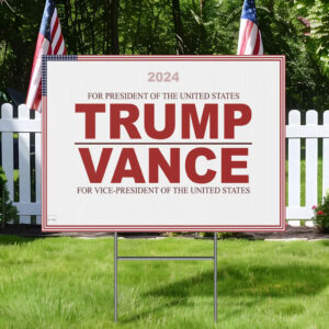 Victory! Trump - Vance 2024 Yard Sign