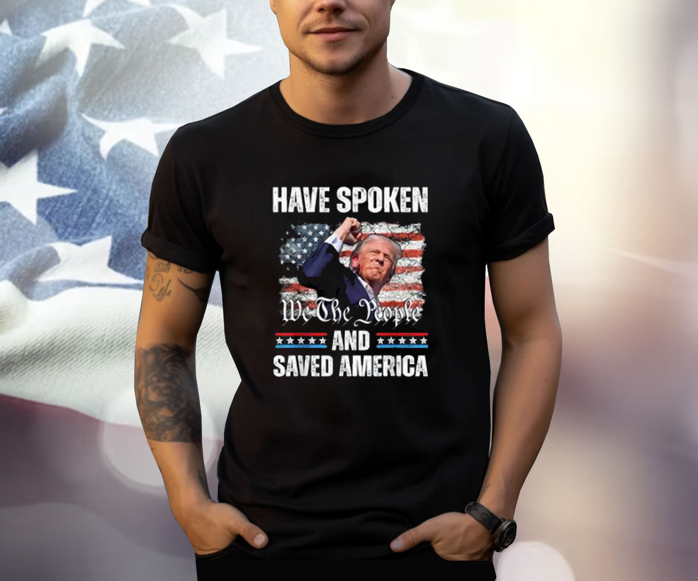 We The People Have Spoken And Save America 2024 Election Map T-Shirt