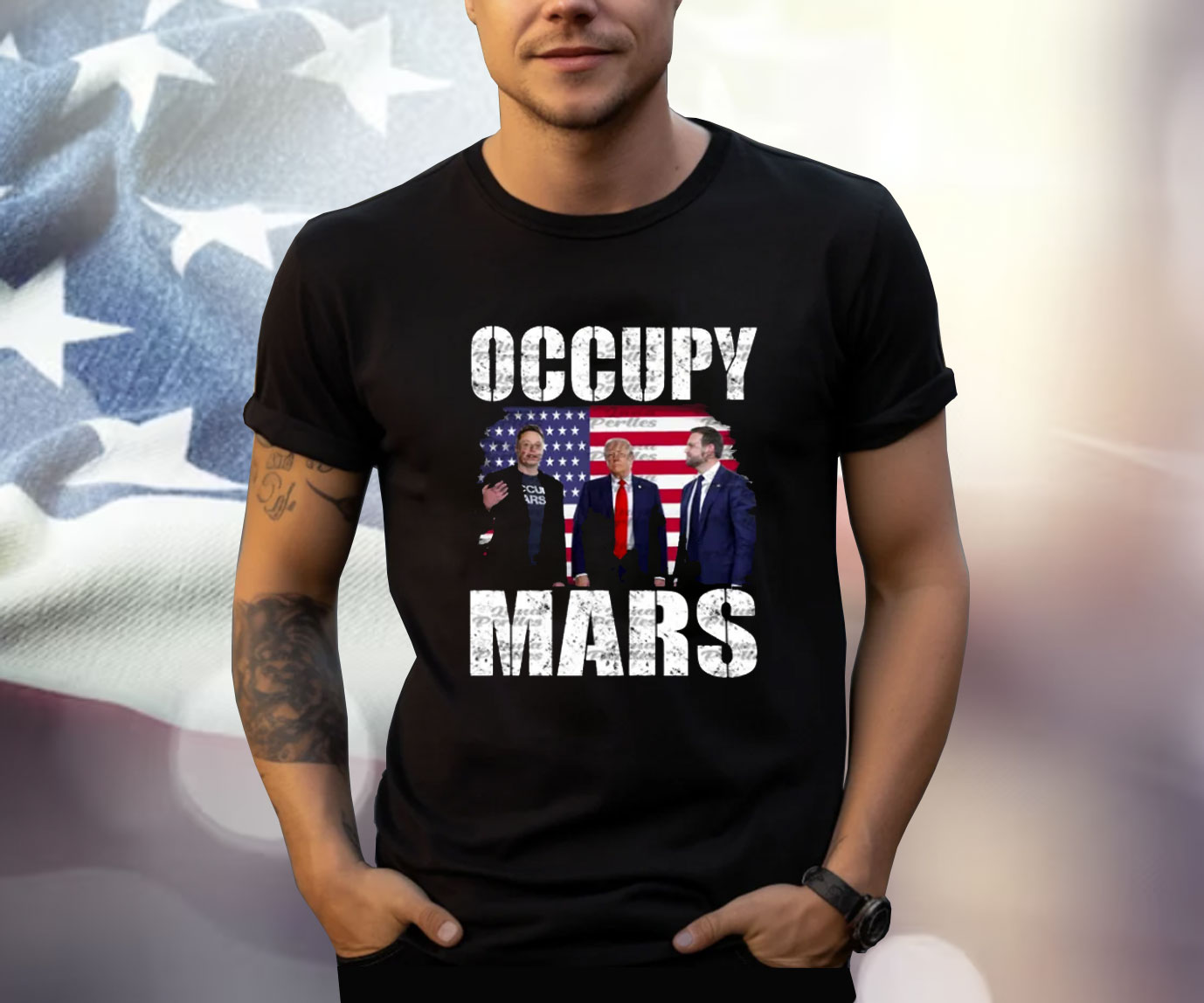 Elon Musk Trump Shirt Occupy Mars