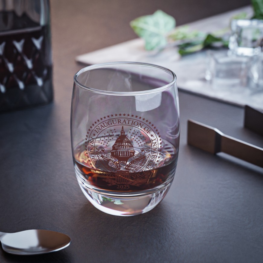 2025 Inaugural Maga Seal Wine Glasses