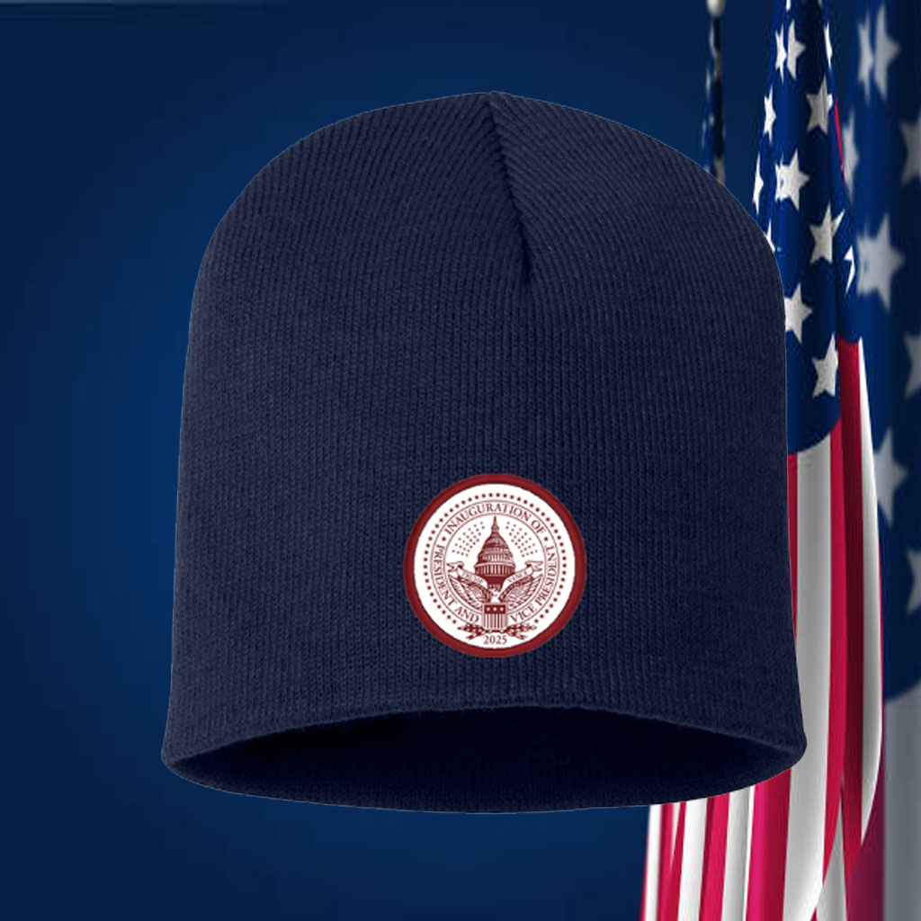 2025 Trump Inaugural Seal Red Cuffed Beanie