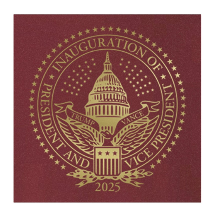 2025 Trump Inaugural Seal Red Car Magnets