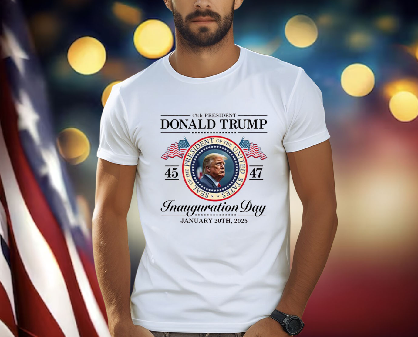 47 President ,Trump Inauguration Day T-Shirt