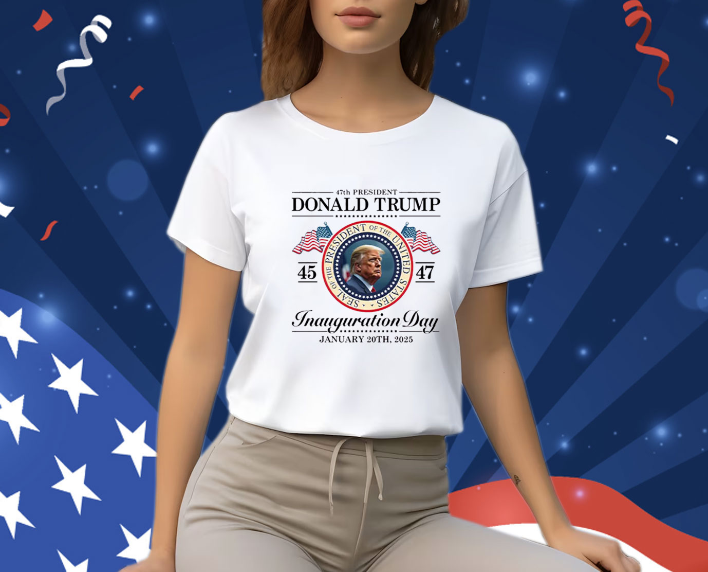 47 President ,Trump Inauguration Day T-Shirt