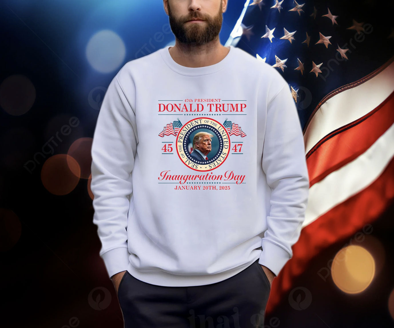 Donald Trump 47th President Inauguration 2025 Supporters Patriotic Shirt