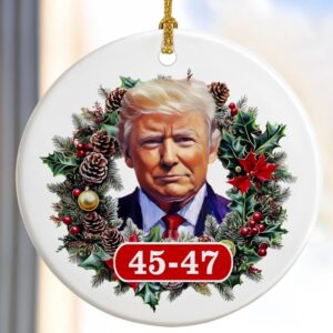 Donald Trump Christmas 2024 Ornament