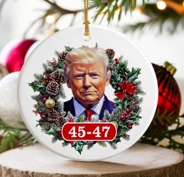 Donald Trump Christmas 2024 Ornament