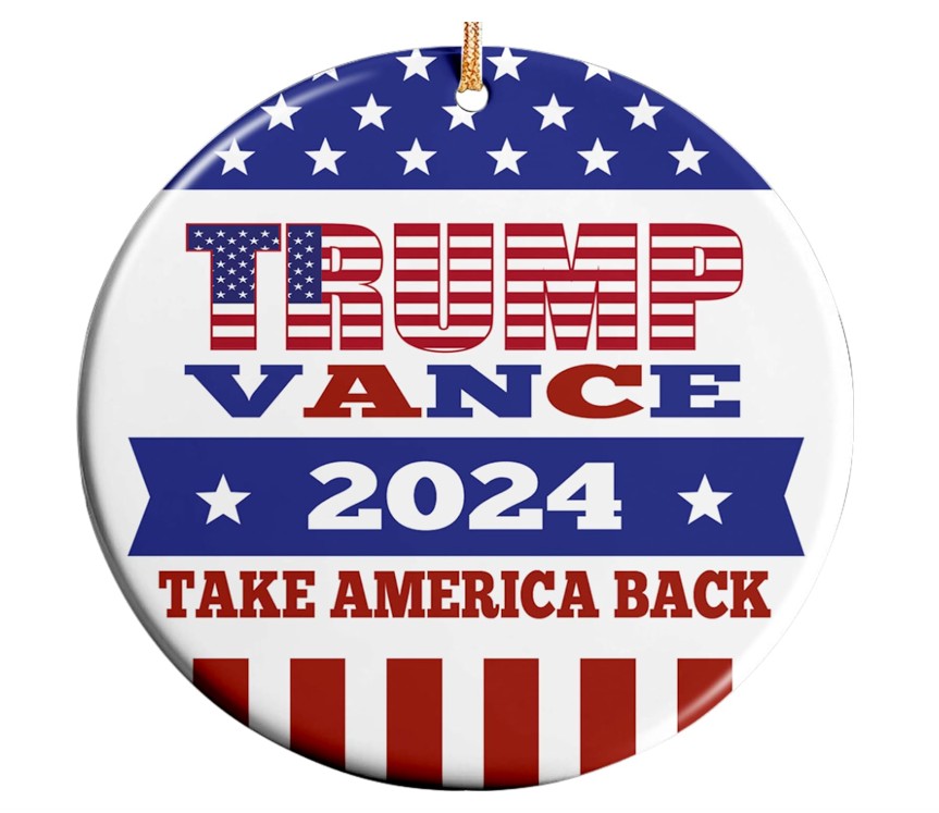 Official Trump Vance 2024 Christmas Ornament
