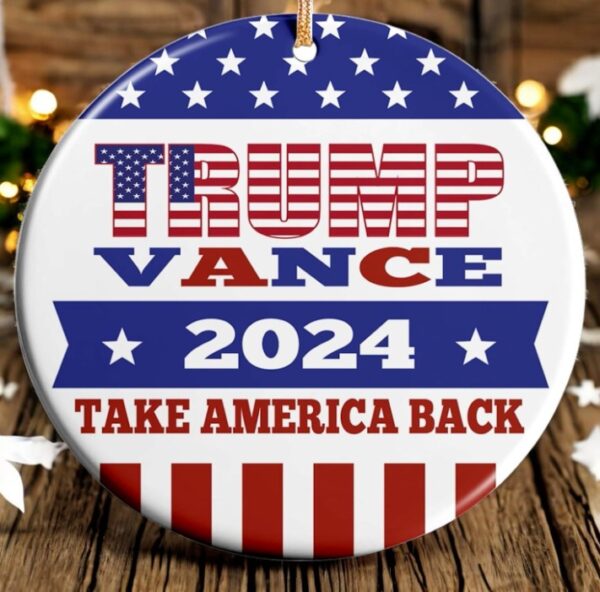 Official Trump Vance 2024 Christmas Ornament