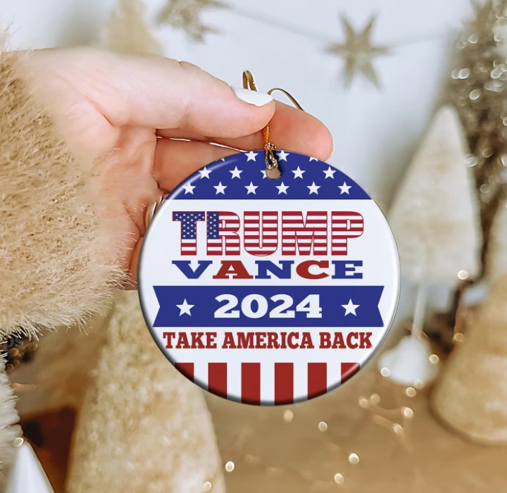 Official Trump Vance 2024 Christmas Ornament