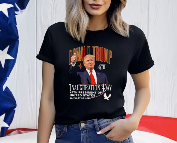 President Donald Trump Inauguration Day 2025 Memorabilia Y2K T-Shirt