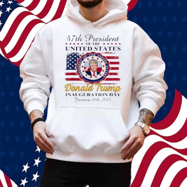 President Donald Trump Inauguration Day 2025 Vintage US Flag Shirt