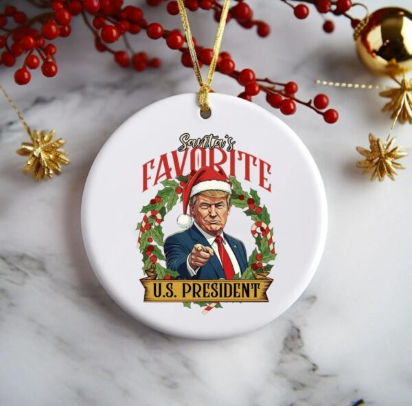 Santa Favorite US President Ornamentc